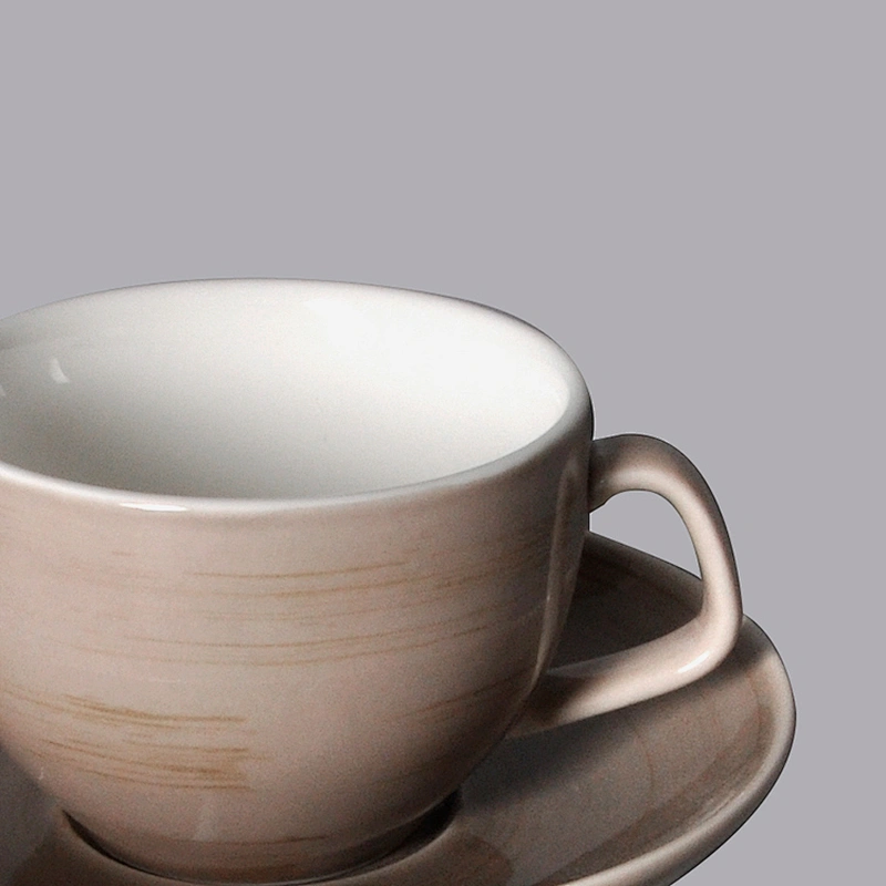 P&T Royal Ware wholesale personalized hotel round ceramic porcelain coffee tea cup and saucer