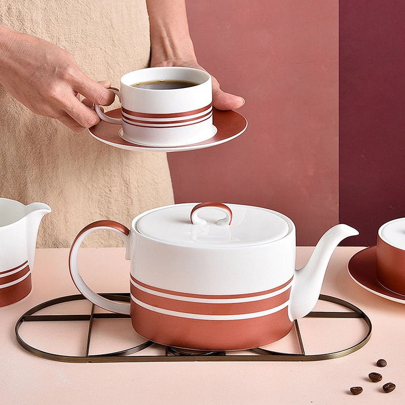 luxury restaurant buffet banquet ceramic tea cup hotel catering coffee cup and saucer coffee cups sets