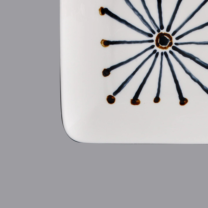 New design antique porcelain /ceramic square plate for hotel/restaurant
