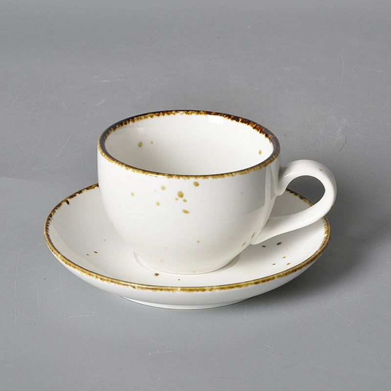 P&T Royal Ware New Design Customized in Style Coffee Cups Tea Cups Set Hotel Restaurant Cafe Cup and Saucer