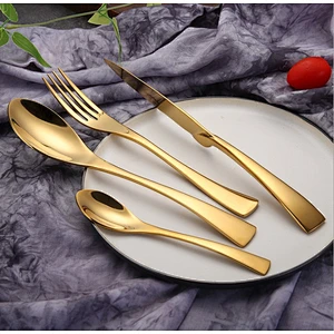 P&T tableware , gold cutlery stainless steel cutlery cutlery set