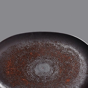 factory wholesale restaurant oval rust matte glazed ceramic porcelain shallow flat dinner plate