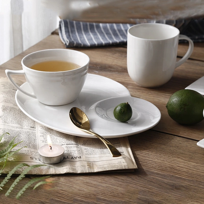 P&T Royal Ware wholesale custom bone china white ceramic tea cup manufacturer