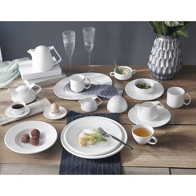 China Hotelware P&T Manufactures Ceramic Coffee Cup With Saucer Restaurant Porcelain tea cup For Catering