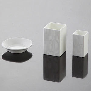 New Arrive white square Porcelain toothpick holder bone China square toothpick holder