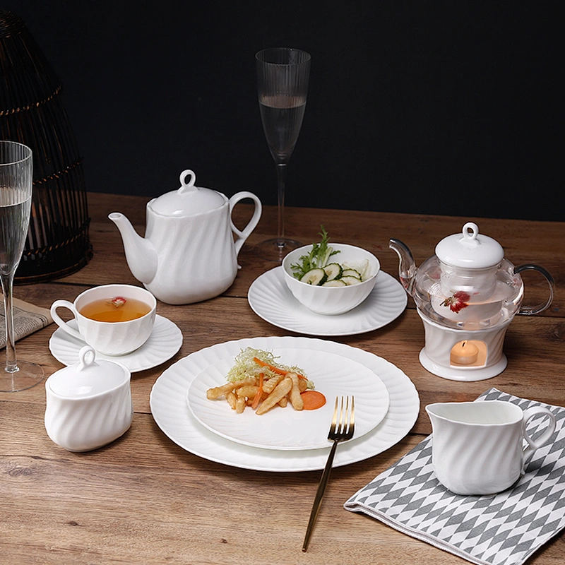 P&T Royal Ware wholesale custom personalized logo white bone china ceramic cappuccino cups