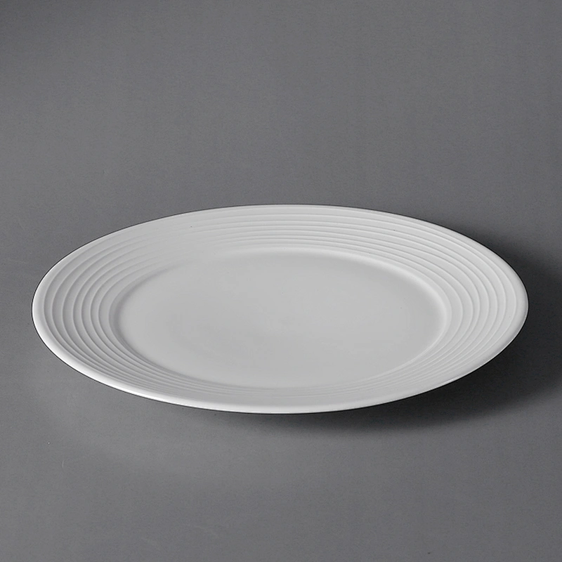 Wholesale Factory Western Stock Restaurant White Round Porcelain Dinner Plates Set