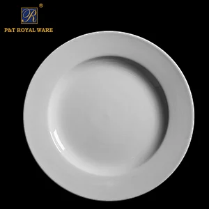 Wholesale eco-friendly 8 inch restaurant ceramic flat plates
