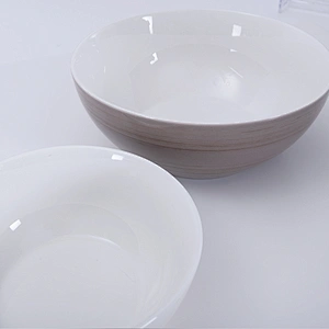 wholesale glazed porcelain restaurnat ceramic serving pasta soup ramen salad bowl