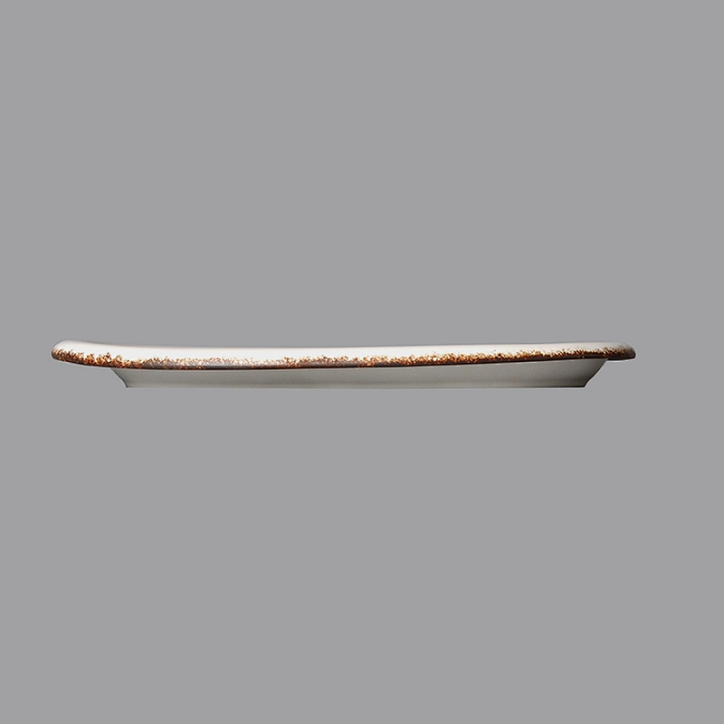 wholesale Catering Hotel Buffet Hall Restaurant white ceramic fish plate