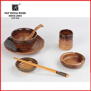 brown color ceramic plate factory in China, cheap porcelain plate, plate dishes