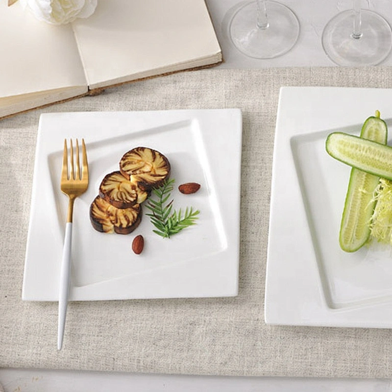 Porcelain Hotel Plate Ceramic Dishes Dinner Luxury Ceramic Dishes Restaurant Ceramic Plates Dishes