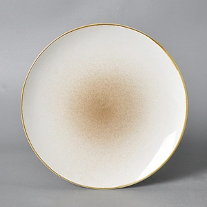 China Restaurant Crockery Ceramic Charge Plate, Chinaware Wedding Dinnerware Sets~
