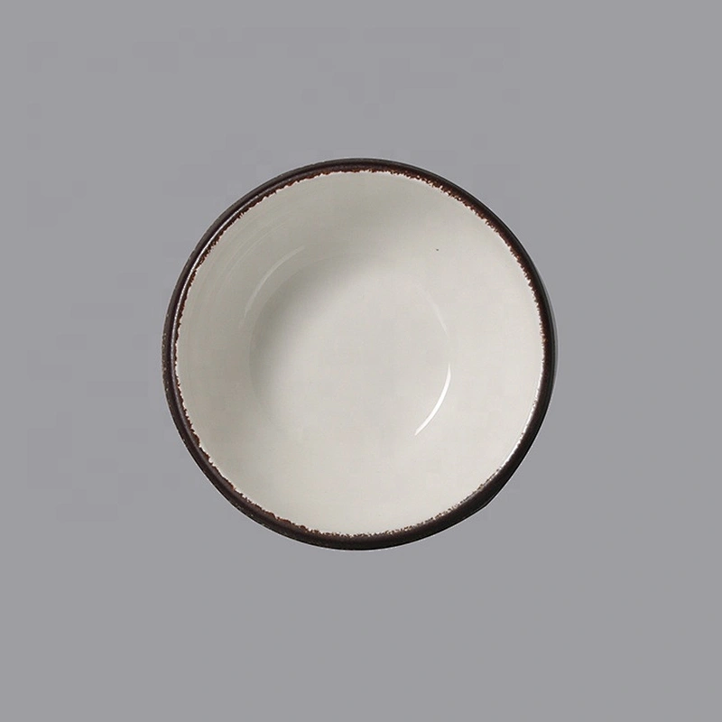 unique ceramic porcelain restaurant round serving mixing fruit salad bowl for buffet