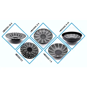 Hot sale black and white ceramic bowl  wholesale antique small ceramic porcelain bowl