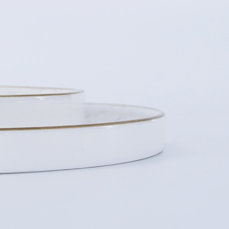 wholesale round flat porcelain dinner tableware crockery ceramic dining plate