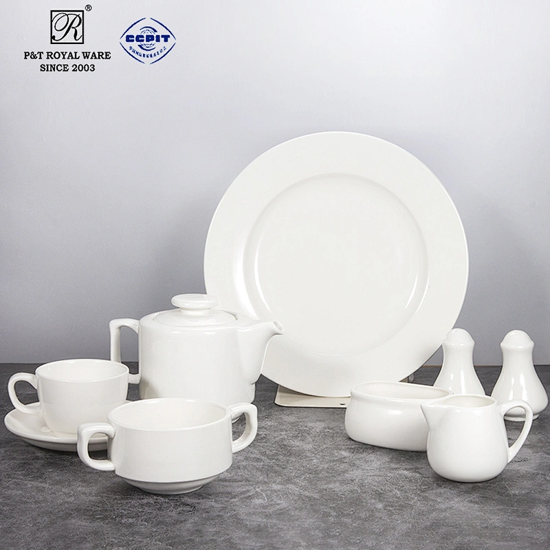 manufacturer bulk stock nordic white restaurant plate ceramic tableware