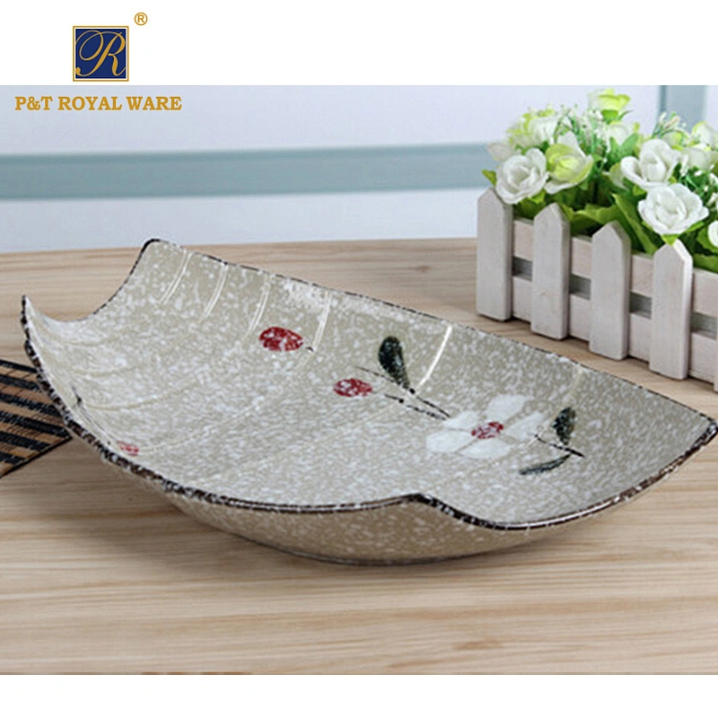 PITO 12 14 Inch Ceramic Dinnerware Ceramic Plate and Dish for Restaurant
