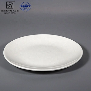 chaozhou manufacturer wholesale 11 inches hotel used white ceramic dinner plate for weddings