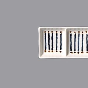 New Design unique ceramic/porcelain divided plate dish for salad desert sauce