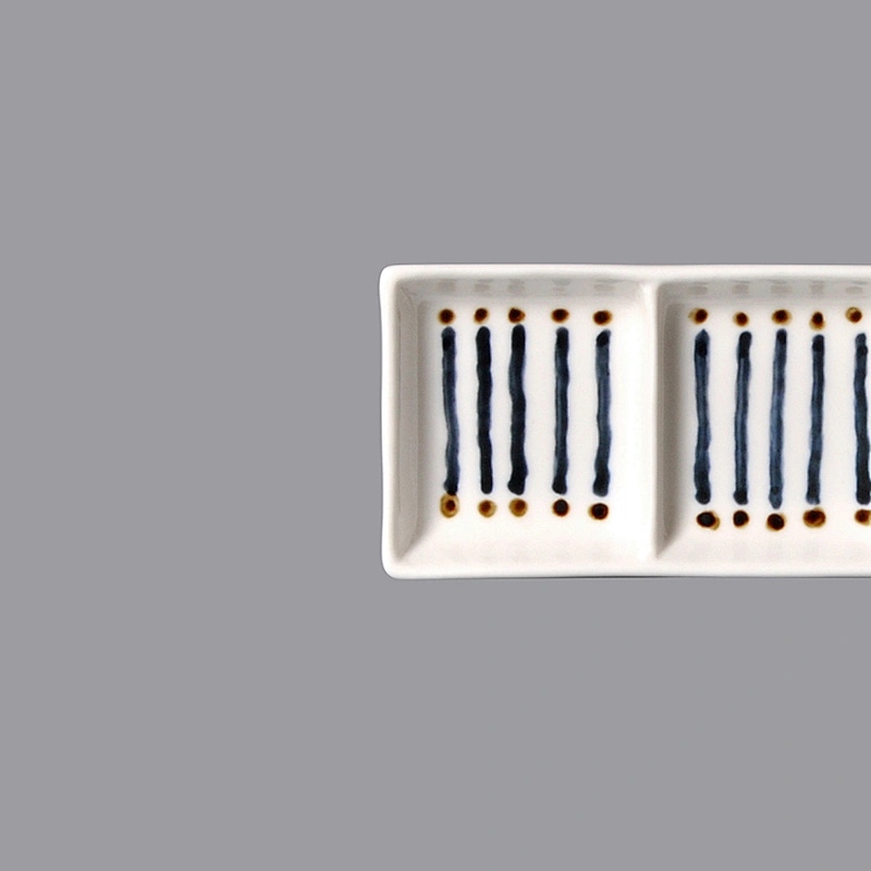 New Design unique ceramic/porcelain divided plate dish for salad desert sauce