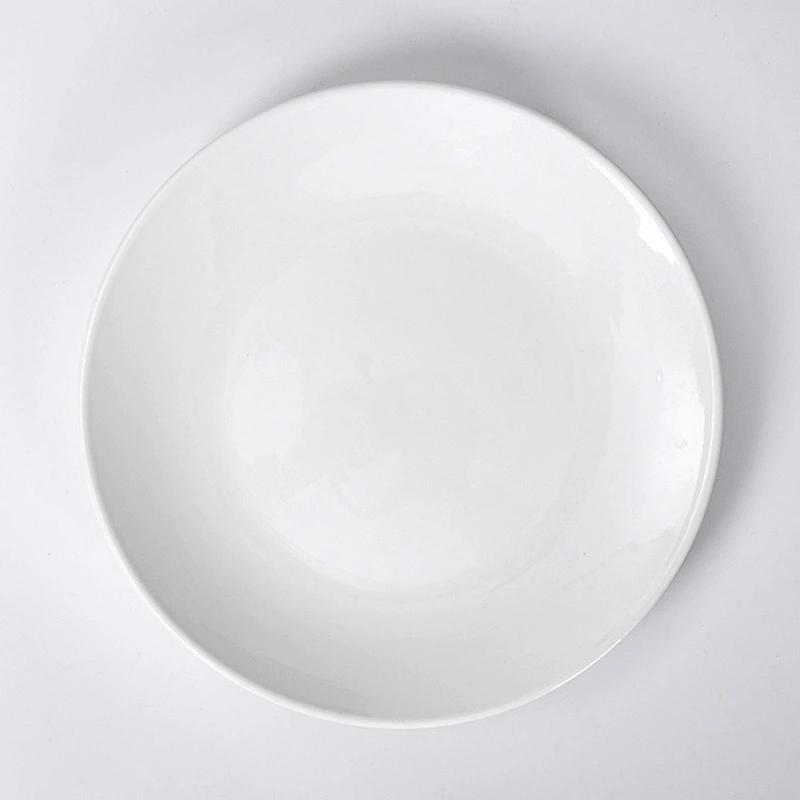 Smooth Table Top Tableware, China Hotel Pure White Ceramic Dinner Plate,Wholesale Good Price Ceramic Dishes Plates~