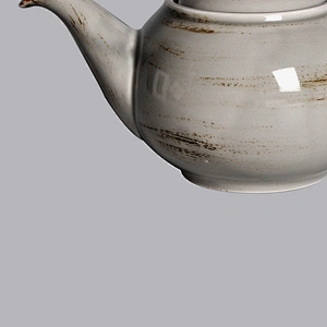 wholesale grey glazed porcelain ceramic hotel tea and coffee pot