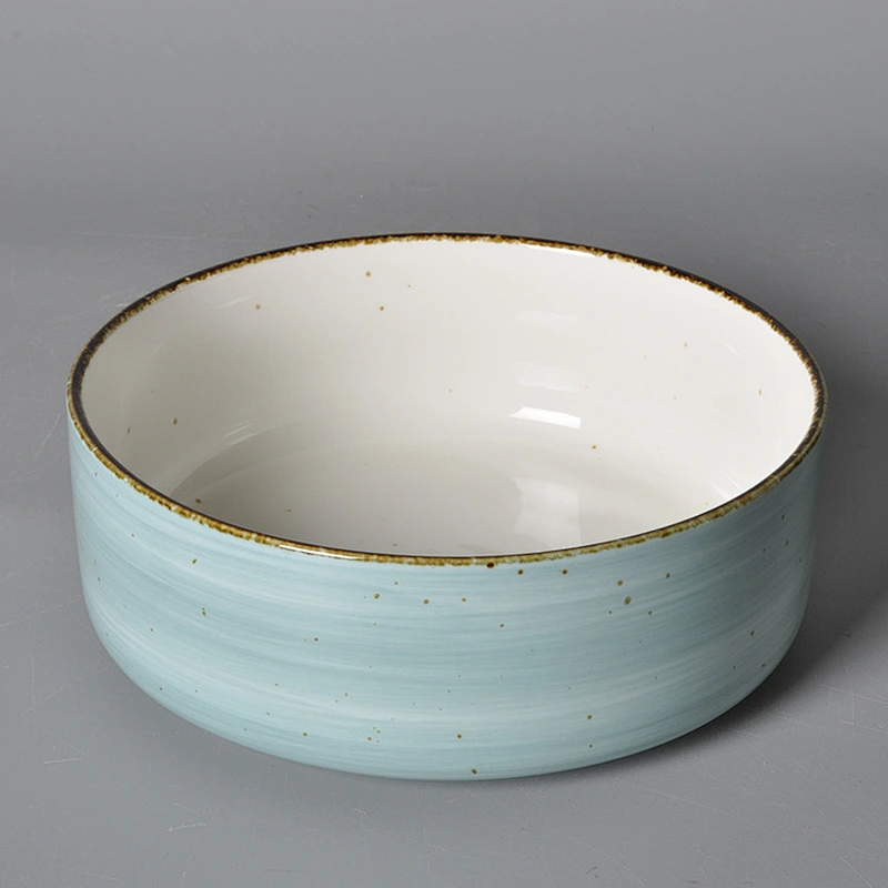 P&T porcelain wholesale colorful ceramic bowls, color glazed ceramic deep bowl,soup bowl for hotel and restaurant