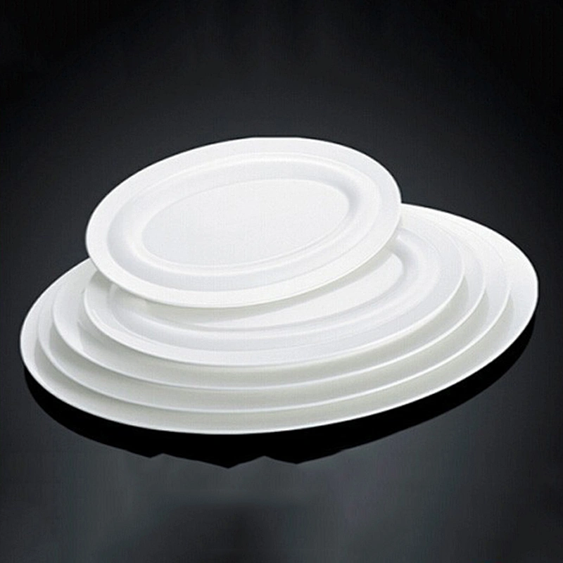 P&T fish plates, oval flat plate, new year dinner plates