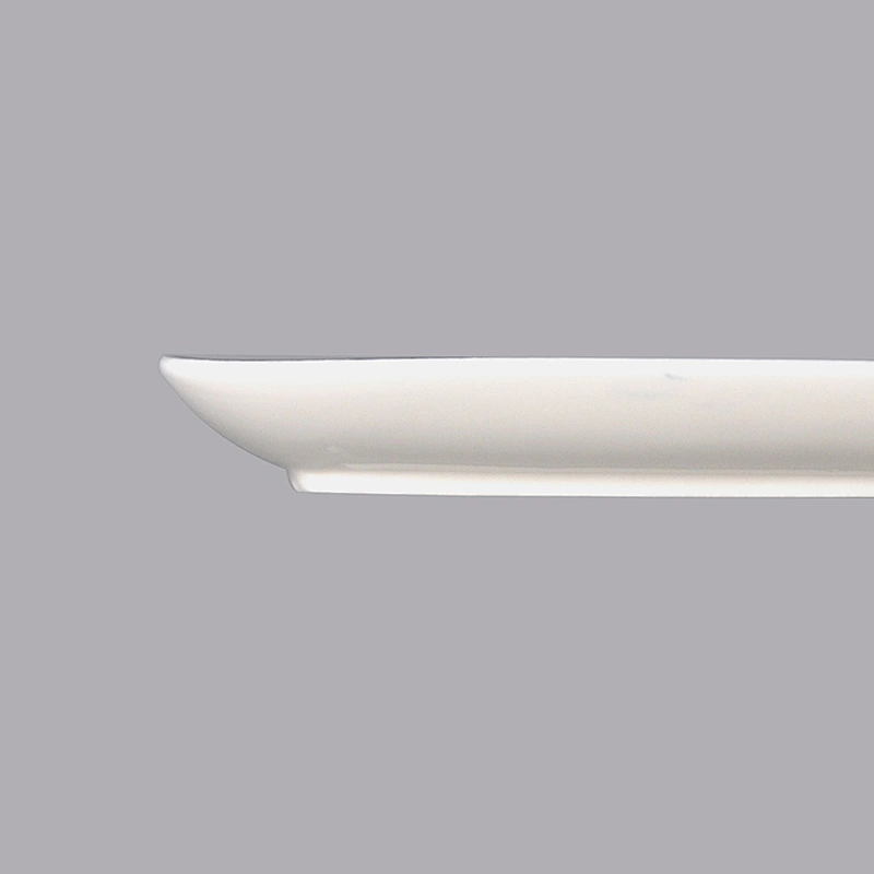 Restaurant Tableware Factory Wholesale Oval Ceramic Napkin towel dish plate