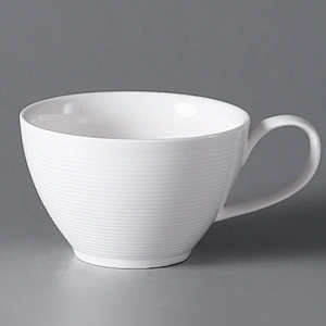China Hotelware P&T Manufactures Ceramic Coffee Cup With Saucer Restaurant Porcelain tea cup For Catering