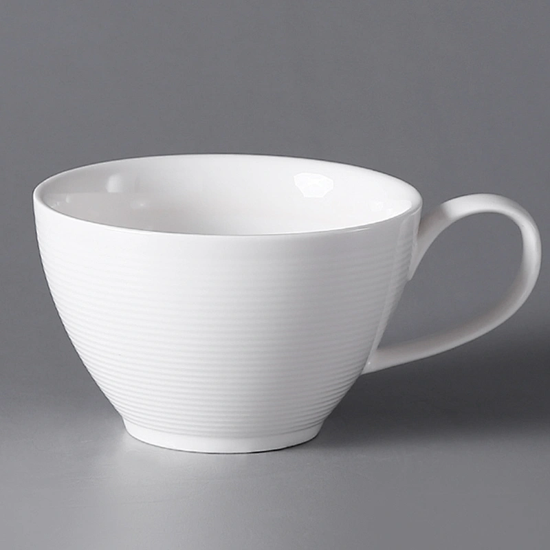 China Hotelware P&T Manufactures Ceramic Coffee Cup With Saucer Restaurant Porcelain tea cup For Catering