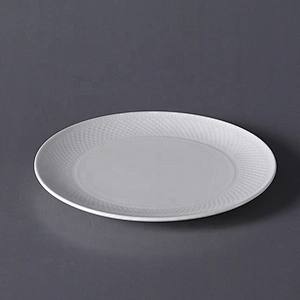 luxury modern bone china round white ceramic serving plate set dining serving plates for restaurant wedding