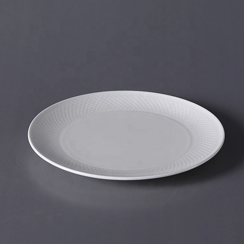 luxury modern bone china round white ceramic serving plate set dining serving plates for restaurant wedding