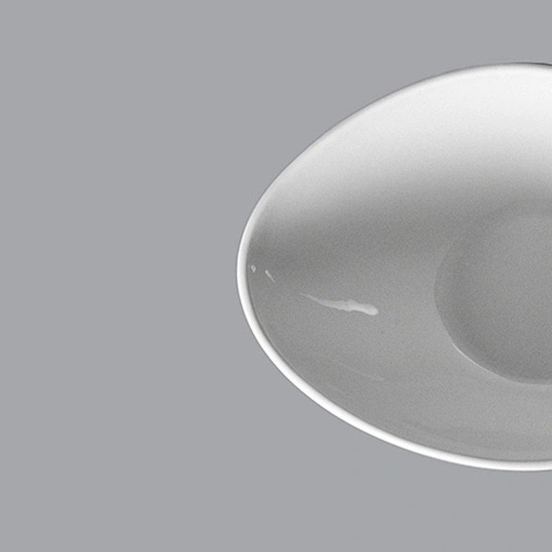 white restaurant egg shaped ceramic serving set porcelain soup bowls set