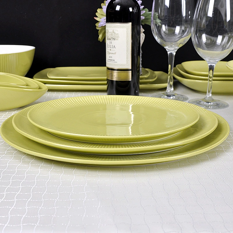 P&T Royal Ware Latest Design Porcelain Dinnerware Restaurant Flat Oval Fish Shape Dinner Plate