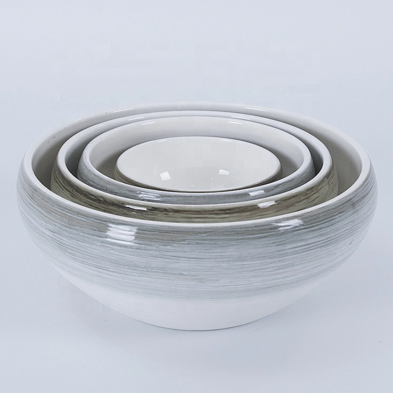 P&T Royal Ware factory custom printed high quality ceramic ramen soup salad bowl