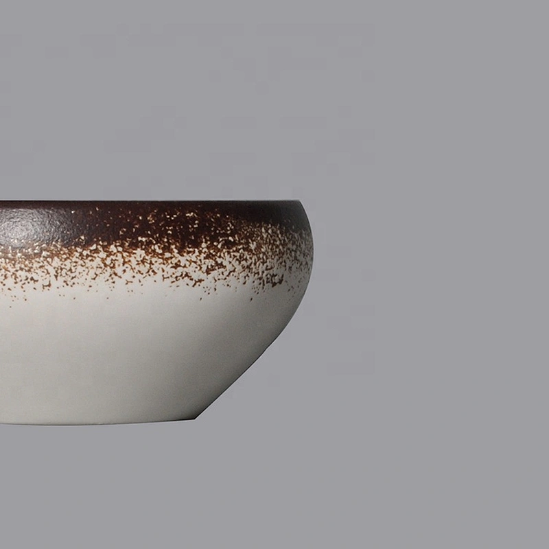 unique ceramic porcelain restaurant round serving mixing fruit salad bowl for buffet