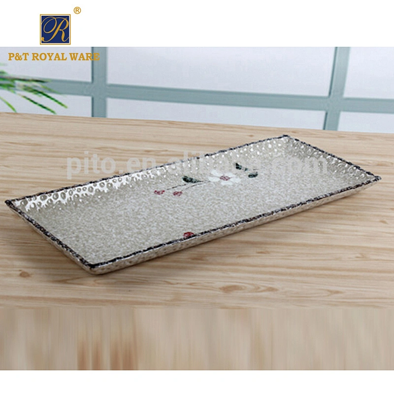 PITO 12 14 Inch Ceramic Dinnerware Ceramic Plate and Dish for Restaurant