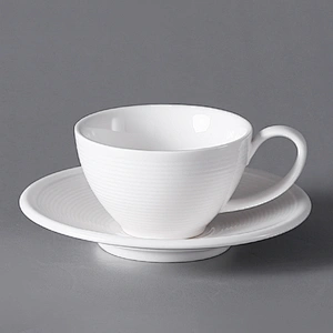 China Hotelware P&T Manufactures Ceramic Mug Buffet Restaurant Use  Porcelain Milk Cup  For Buffet