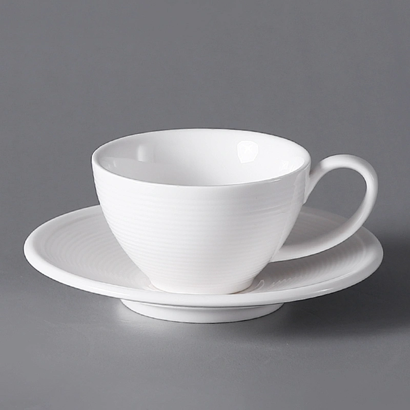 China Hotelware P&T Manufactures Ceramic Mug Buffet Restaurant Use  Porcelain Milk Cup  For Buffet