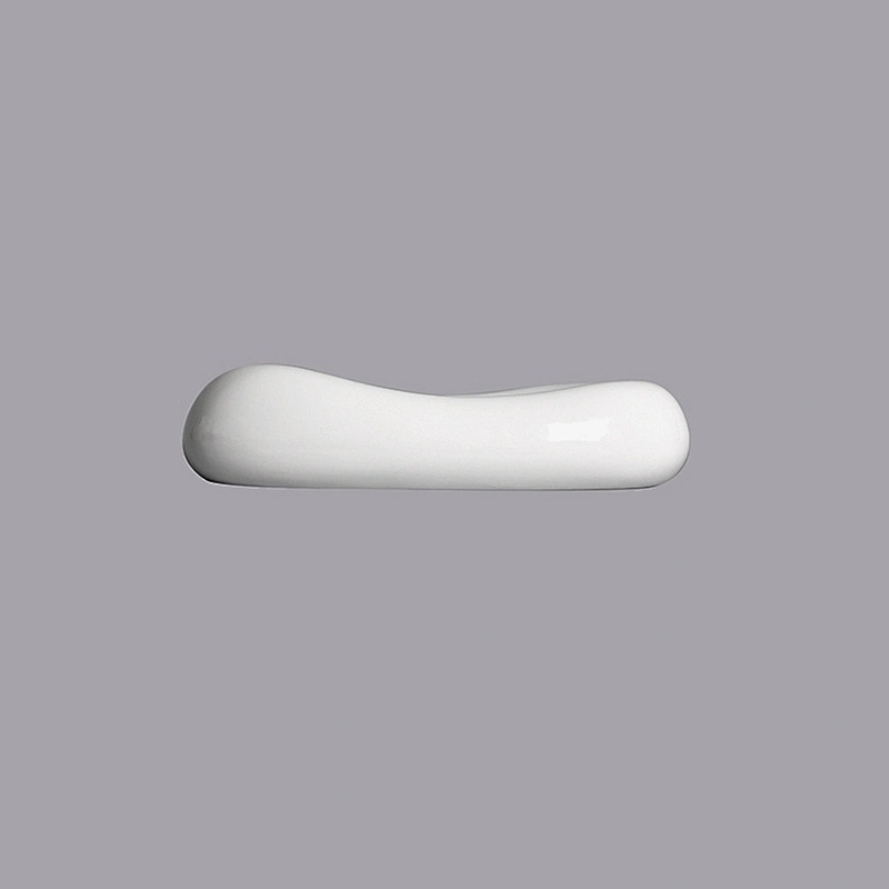 guangzhou modern plain white thick hollow rectangular ceramic plates sets restaurant porcelain plate