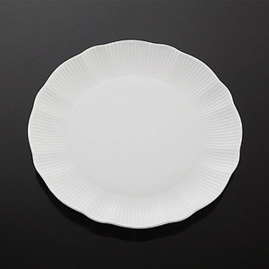wholesale luxury white wedding ceramic bone china round resturant plates dinner