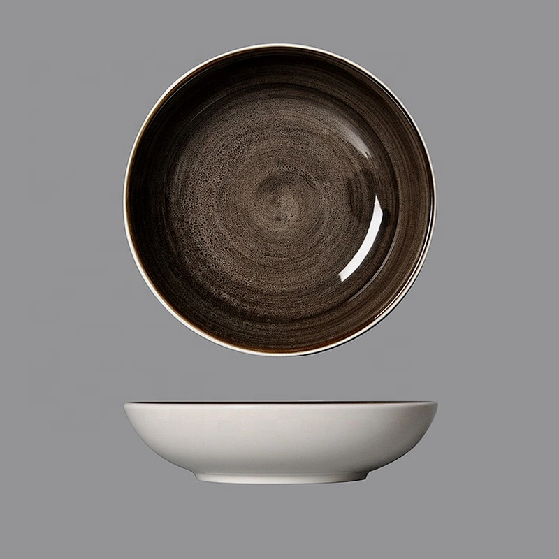 chaozhou japan dinnerware salad noodle serving ceramic bowls with feet
