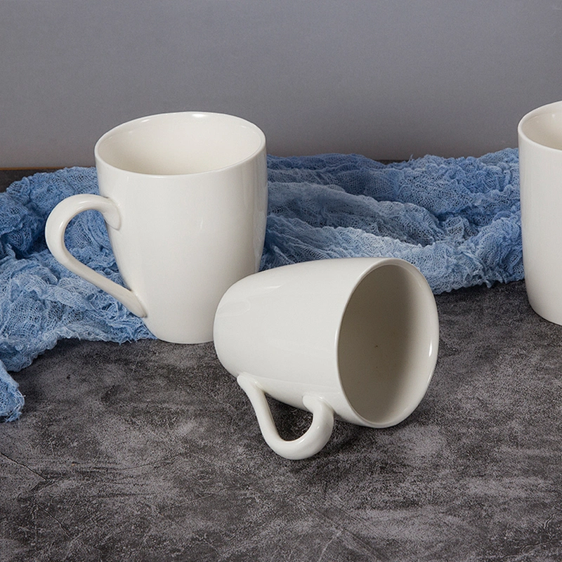 wholesale custom hotel restaurant cafe pottery porcelain white coffee ceramic mugs