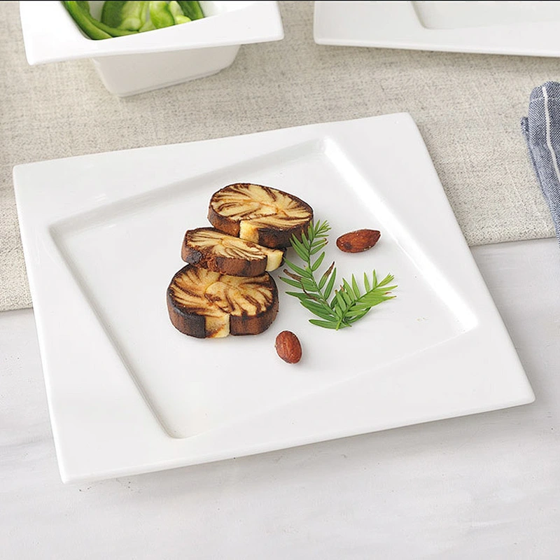 Porcelain Hotel Plate Ceramic Dishes Dinner Luxury Ceramic Dishes Restaurant Ceramic Plates Dishes