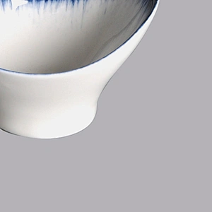 Japanese korean glaze 3 inch small oval bowls sauce ceramic chip dip bowl
