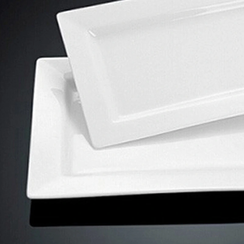 P&T porcelain factory rectangular plates, steack plates, cake dishes