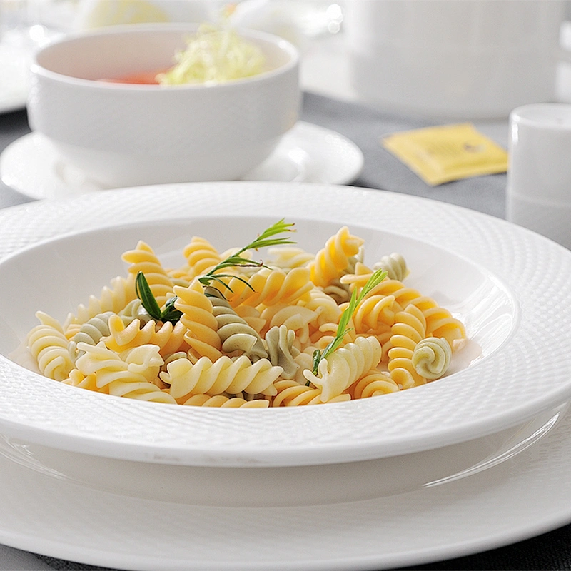 PITO China  Hotel Tableware Supplier White Soup Bowl for Restaurant Use
