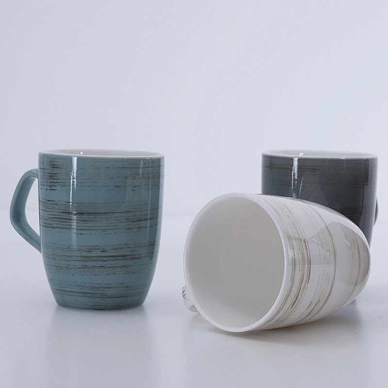 wholesale custom logo cheap white 400ml restaurant ceramic coffee porcelain mug